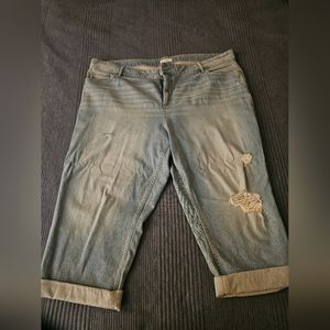 LOFT plus size, high waisted jeans size 22